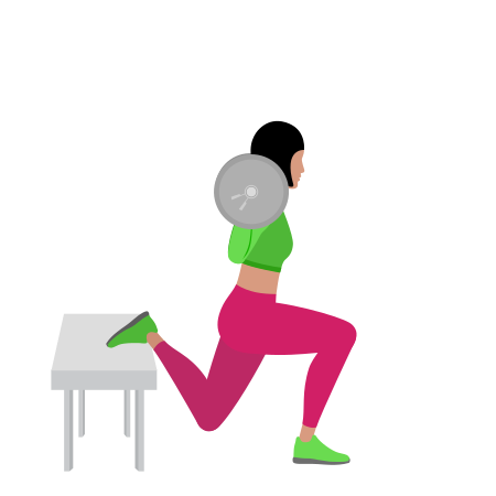 Barbell Bulgarian Split Squat