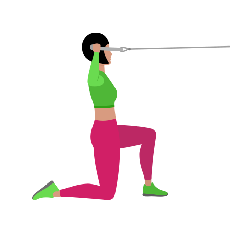 Cable Half Kneeling Face Pull