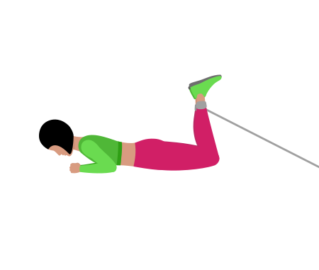 Cable Lying Leg Curl