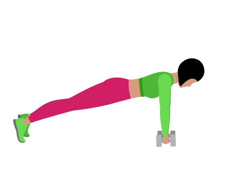 Dumbbell Alternating Renegade Row