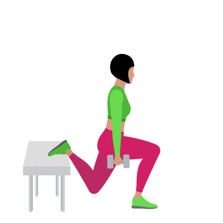 Dumbbell Bulgarian Split Squat