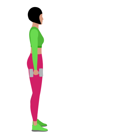 Dumbbell Forward Lunges Alternating