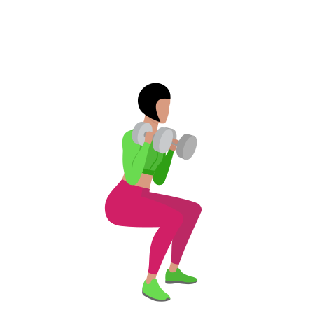 Dumbbell Front Squat