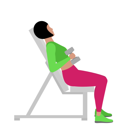 Dumbbell Incline Hammer Curl