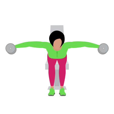 Dumbbell Seated Reverse Fly