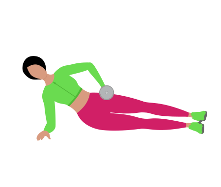 Dumbbell Side Bridge