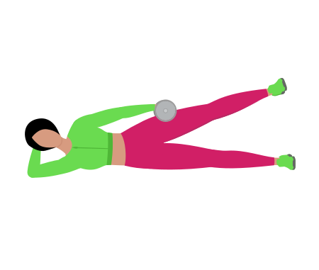 Dumbbell Side Lying Hip Abduction