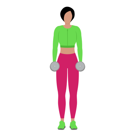 Dumbbell Standing Shrug