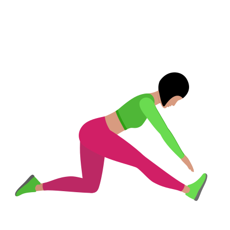 Kneeling Hamstring Stretching