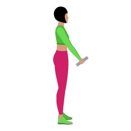 Plate Shoulders Front Raise