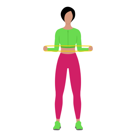 Resistance Band External Shoulder Rotation Var 2