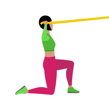 Resistance Band Half Kneeling Face Pull