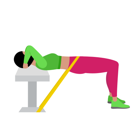 Resistance Band Hip Thrust