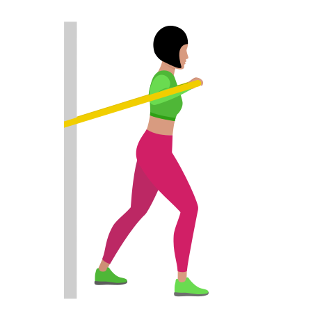 Resistance Band Incline Chest Press