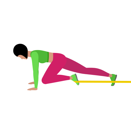 Resistance Band Mountain Climber