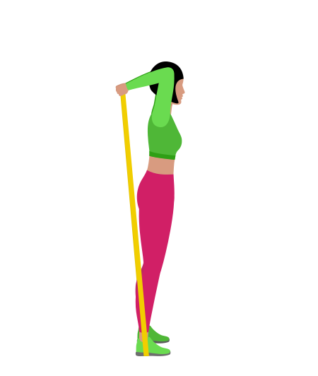 Resistance Band Overhead Tricep Extension