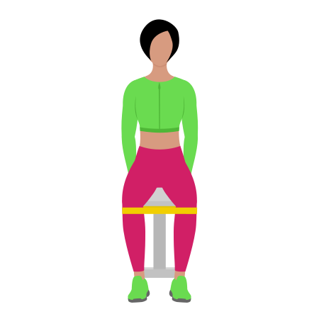 Resistance Band Seated Hip Abduction Var 2