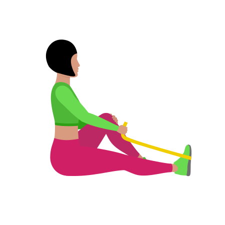 Resistance Band Seated Single Arm Row