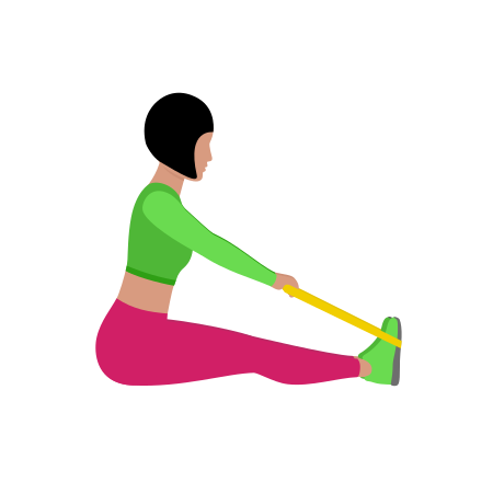 Resistance Band Seated Wide Grip Row Var 2