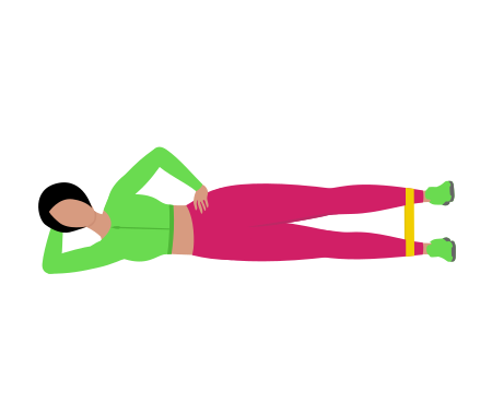 Resistance Band Side Lying Hip Abduction