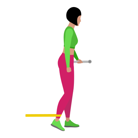 Resistance Band Standing Hip Flexion