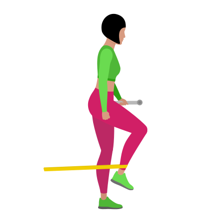 Resistance Band Standing Leg Extension
