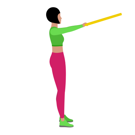 Resistance Band Standing Rear Delt Row