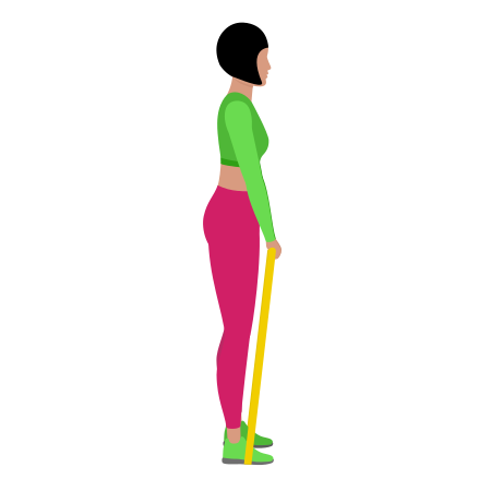 Resistance Band Stiff Leg Deadlift