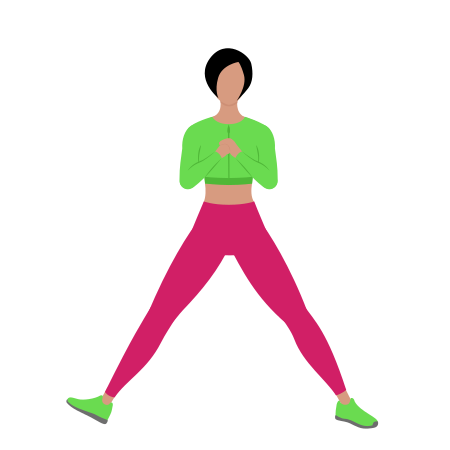 Side Lunge Hamstring Stretching