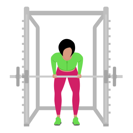 Smith Reverse Grip Bent Over Row