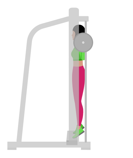 Smith Standing Deficit Calf Raise