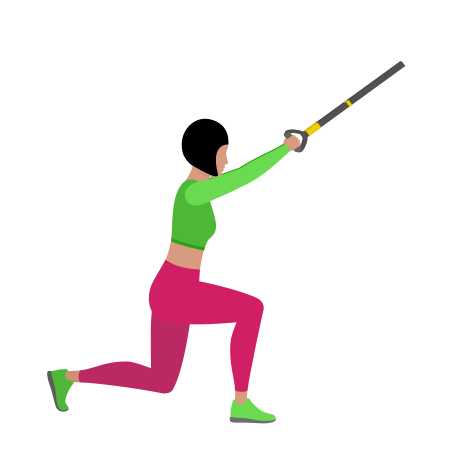 Trx Suspension Reverse Lunge To Knee Drive