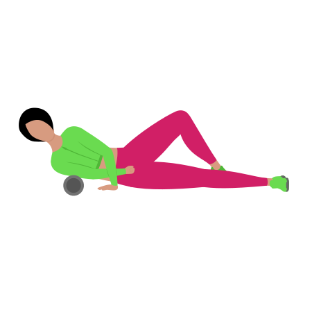 Woman Rolling Brachialis