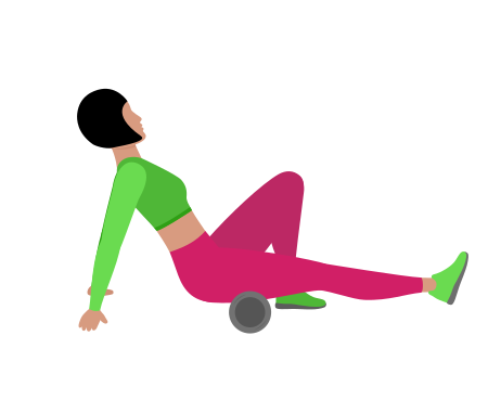Woman Rolling Hamstring