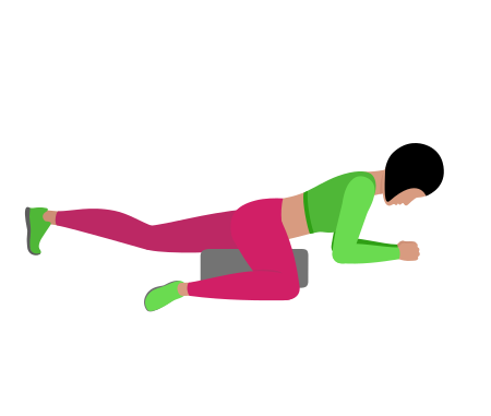 Woman Rolling Hip Adductor