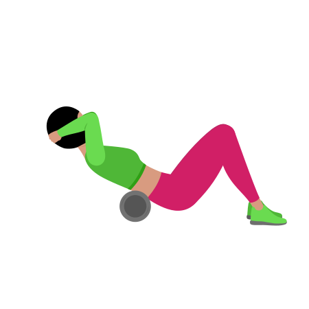 Woman Rolling Lower Back